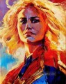Captain Marvel Superwoman strukturierte amerikanischen Helden